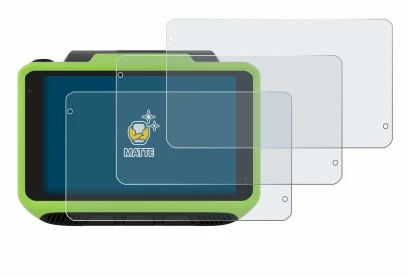 Image of the device Zebra WT6400 with a wide variety of screen protectors.