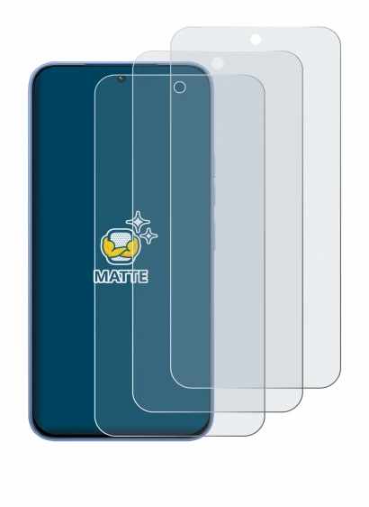 Image of the device Tecno Spark 50 Pro with a wide variety of screen protectors.