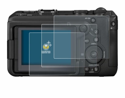 Image of the device Canon EOS R6 V with a wide variety of screen protectors.