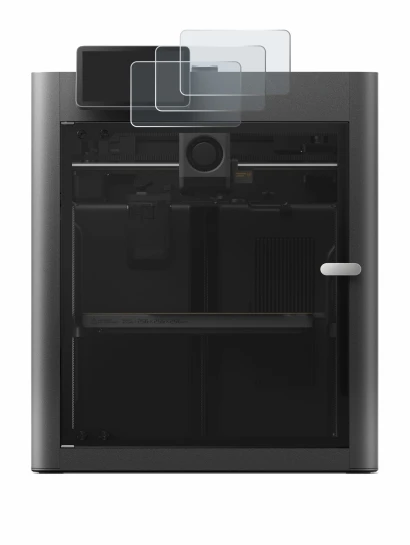 Image of the device Bambu Lab X2D with a wide variety of screen protectors.
