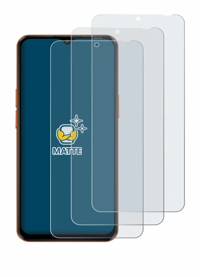 Image of the device Oscal Flat 3C with a wide variety of screen protectors.