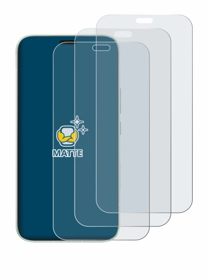 Image of the device Honor 600e with a wide variety of screen protectors.