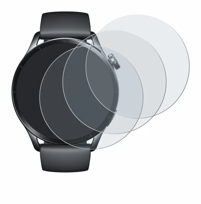Image of the device Xiaomi Watch S5 with a wide variety of screen protectors.