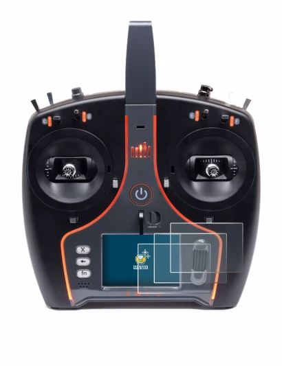 Image of the device Spektrum NX7e Plus with a wide variety of screen protectors.