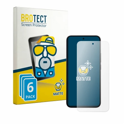 Front side of a product packaging with the brand logo BROTECT. Next to it is the device Xiaomi Redmi Note 17 Pro 5G shown with