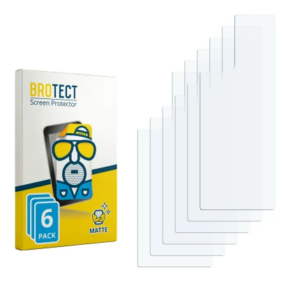 Front side of a product packaging with the brand logo BROTECT. Next to it is the corresponding screen protector.