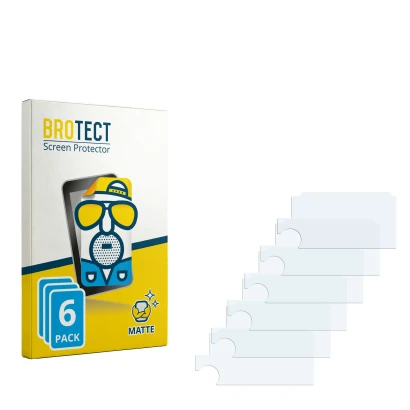 Front side of a product packaging with the brand logo BROTECT. Next to it is the corresponding screen protector.