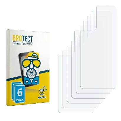 Front side of a product packaging with the brand logo BROTECT. Next to it is the corresponding screen protector.