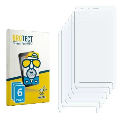 Front side of a product packaging with the brand logo BROTECT. Next to it is the corresponding screen protector.