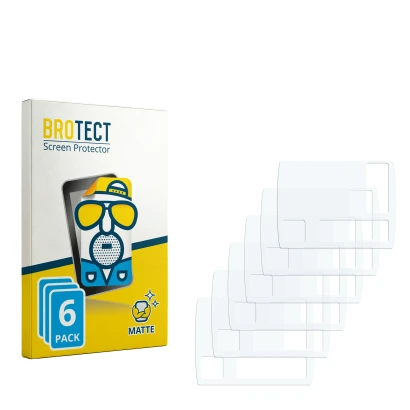 Front side of a product packaging with the brand logo BROTECT. Next to it is the corresponding screen protector.
