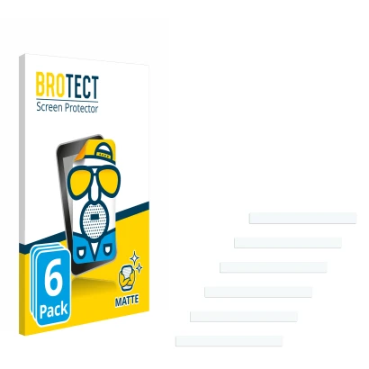 Front side of a product packaging with the brand logo BROTECT. Next to it is the corresponding screen protector.