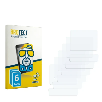 Front side of a product packaging with the brand logo BROTECT. Next to it is the corresponding screen protector.