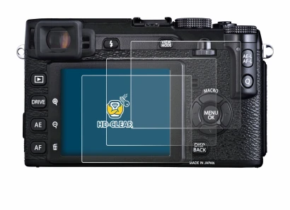 Image of the device Fujifilm X-E1 with a wide variety of screen protectors.