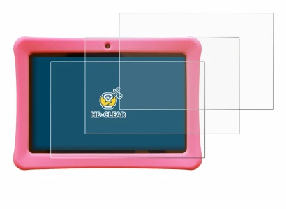 Image of the device Contixo Kids 7" Tablet with a wide variety of screen protectors.