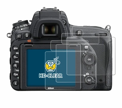 Image of the device Nikon D750 with a wide variety of screen protectors.