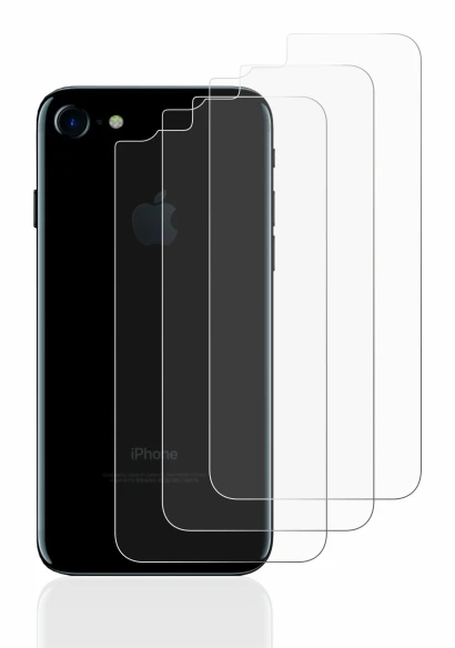 Image of the device Apple iPhone 7 Back (entire surface) with a wide variety of screen protectors.