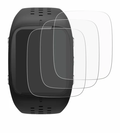 Image of the device Polar M430 with a wide variety of screen protectors.