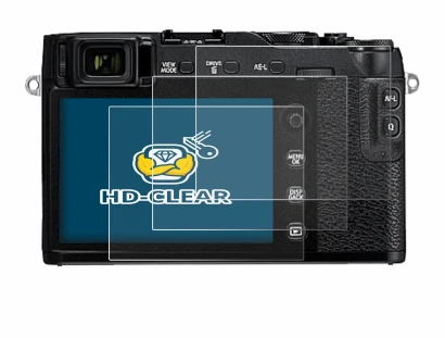 Image of the device Fujifilm X-E3 with a wide variety of screen protectors.
