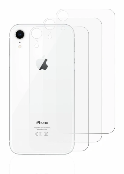 Image of the device Apple iPhone XR (Back) with a wide variety of screen protectors.