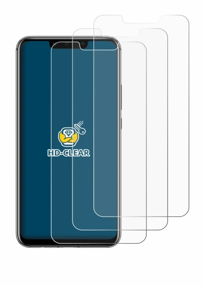 Image of the device Huawei Mate 20 lite with a wide variety of screen protectors.