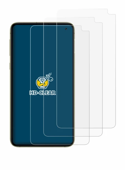 Image of the device Samsung Galaxy S10e with a wide variety of screen protectors.