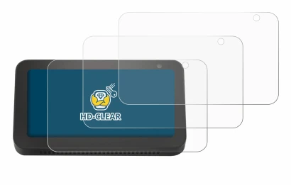 Image of the device Amazon Echo Show 5 (2nd Gen.) with a wide variety of screen protectors.