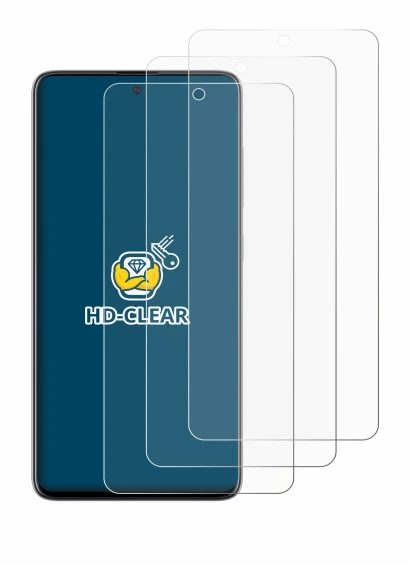 Image of the device Samsung Galaxy A51 with a wide variety of screen protectors.