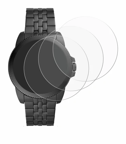 Image of the device Fossil Gen 5E with a wide variety of screen protectors.