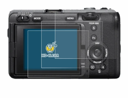 Image of the device Sony FX3 with a wide variety of screen protectors.