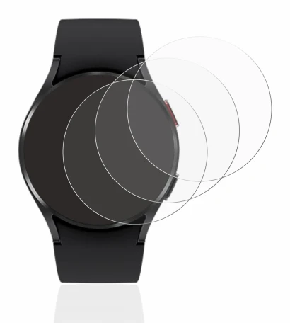 Image of the device Samsung Galaxy Watch 4 (40mm) with a wide variety of screen protectors.