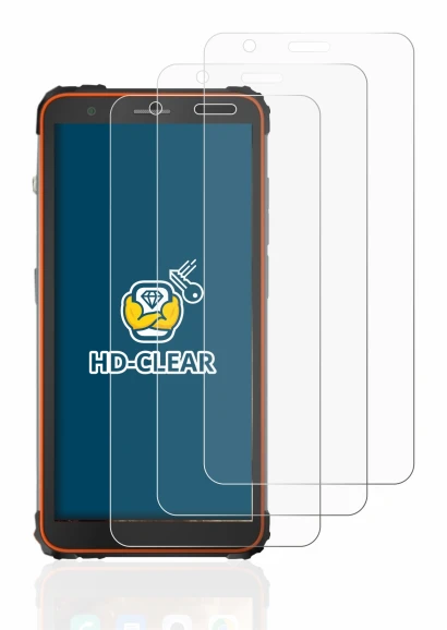 Image of the device Blackview BV6600 with a wide variety of screen protectors.