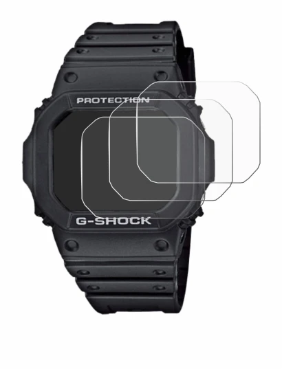 Image of the device Casio G-Shock GW-M5610-1ER with a wide variety of screen protectors.
