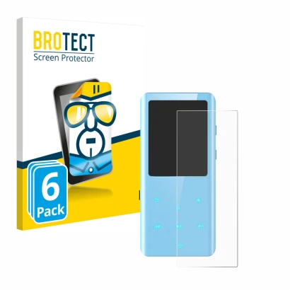 Front side of a product packaging with the brand logo BROTECT. Next to it is the device AGPtek A19X shown with the correspondi