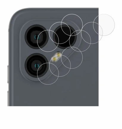 Image of the device Fairphone 4 (ONLY Camera Lens) with a wide variety of screen protectors.