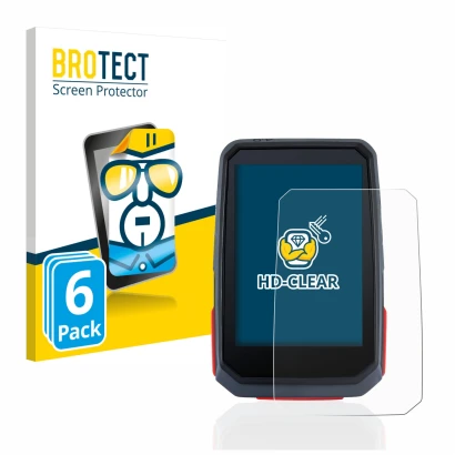 Front side of a product packaging with the brand logo BROTECT. Next to it is the device Sigma ROX 4.0 shown with the correspon
