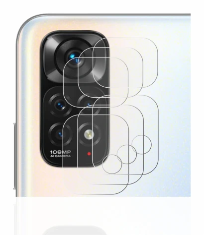Image of the device Xiaomi Redmi Note 11S (ONLY Camera Lens) with a wide variety of screen protectors.