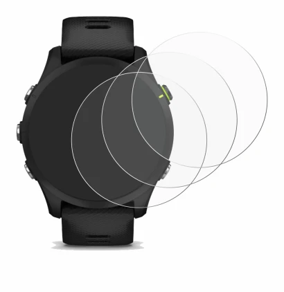 Image of the device Garmin Forerunner 255 with a wide variety of screen protectors.