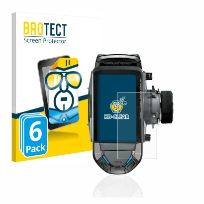 Front side of a product packaging with the brand logo BROTECT. Next to it is the device Futaba 10PX shown with the correspondi