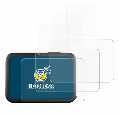 Image of the device GoPro Hero 11 Black with a wide variety of screen protectors.