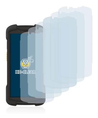 Image of the device Zebra TC73 with a wide variety of screen protectors.