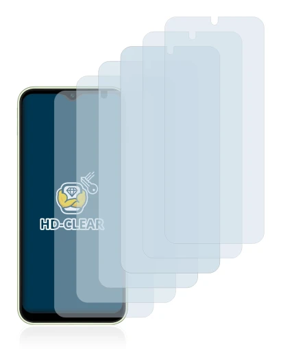 Image of the device Samsung Galaxy A14 5G with a wide variety of screen protectors.