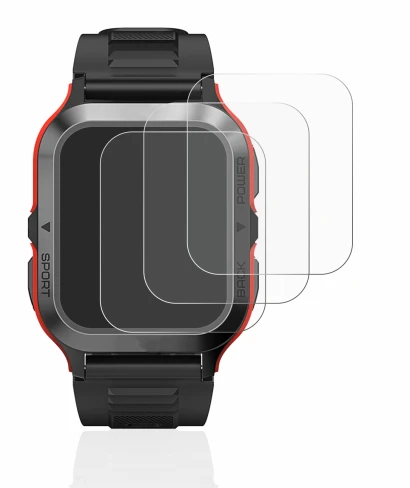 Image of the device Kospet Tank M2 with a wide variety of screen protectors.