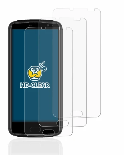 Image of the device Beafon M7 premium with a wide variety of screen protectors.