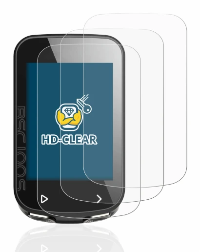 Image of the device iGPSPORT BSC100S with a wide variety of screen protectors.