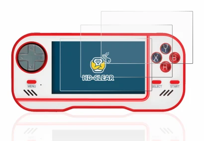 Image of the device Blaze Evercade with a wide variety of screen protectors.
