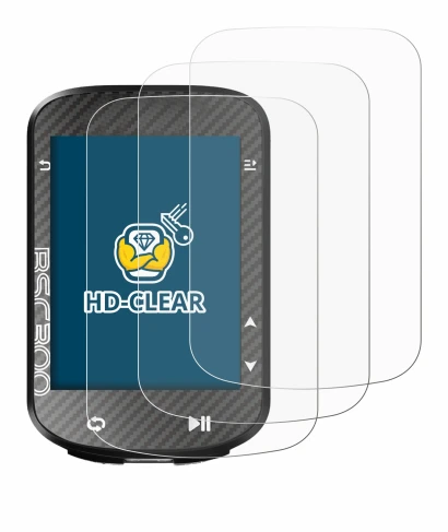 Image of the device iGPSPORT BSC300 with a wide variety of screen protectors.