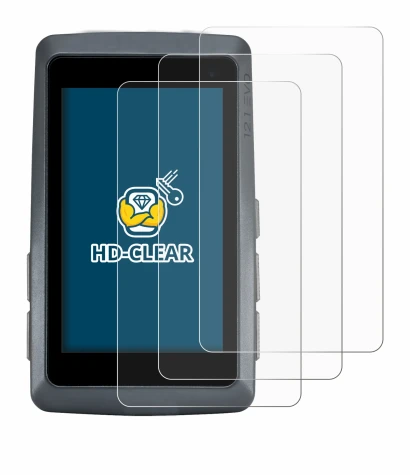Image of the device Sigma ROX 12.1 EVO with a wide variety of screen protectors.