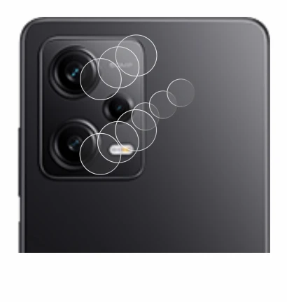 Image of the device Xiaomi Redmi Note 12 Pro 5G (ONLY Camera Lens) with a wide variety of screen protectors.