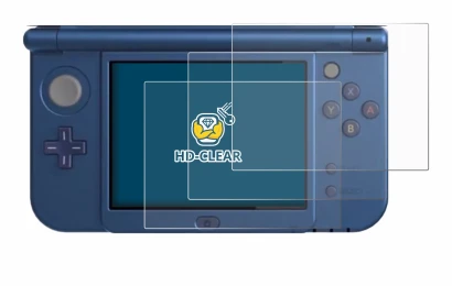Image of the device Nintendo New 3DS XL (Lower display) with a wide variety of screen protectors.