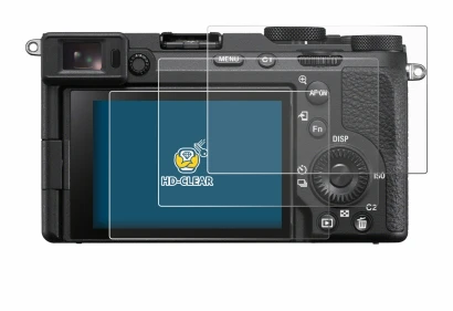 Image of the device Sony Alpha 7CR with a wide variety of screen protectors.